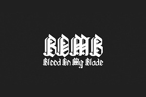 Blood On My Blade Font