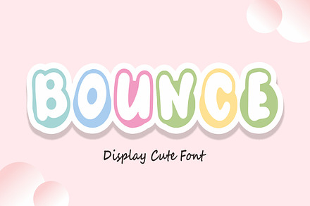 Bounce - Cartoon Font Types