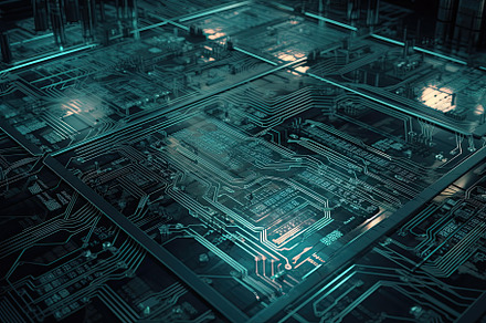 Circuit board background. 3d renderi, a Photo by Iftikhar Alam