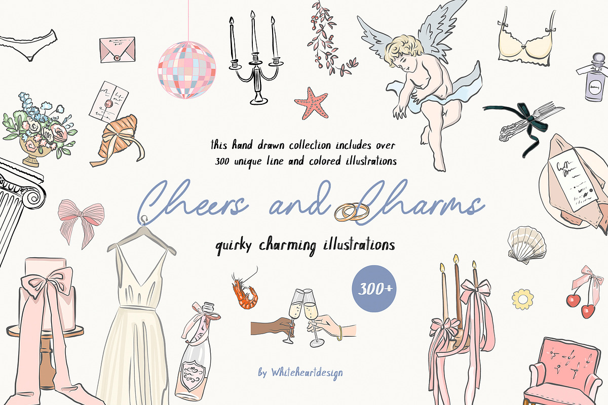 Cottagecore Illustratios Bundle, a Decorative Illustration by whiteheartdesign (Photo 20 of 23)