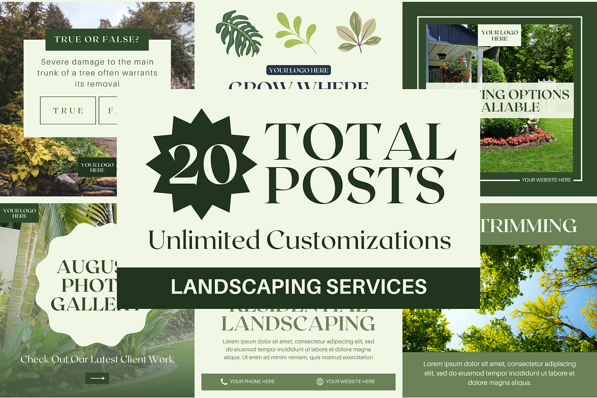 Landscaping Social Media Marketing, a Social Media Template by ShayMadeWhat (Photo 6 of 6)