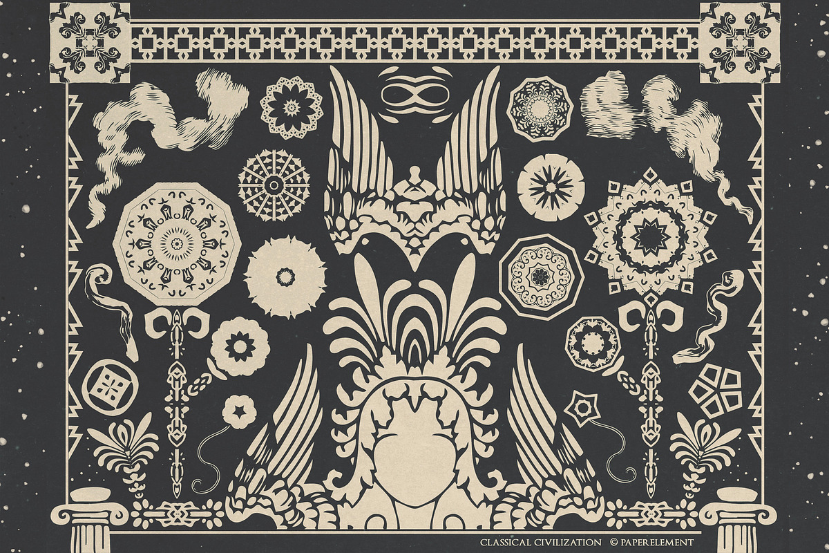 370 Classical Scene-Building Vectors, an Object Illustration by Paper Element (Photo 3 of 17)