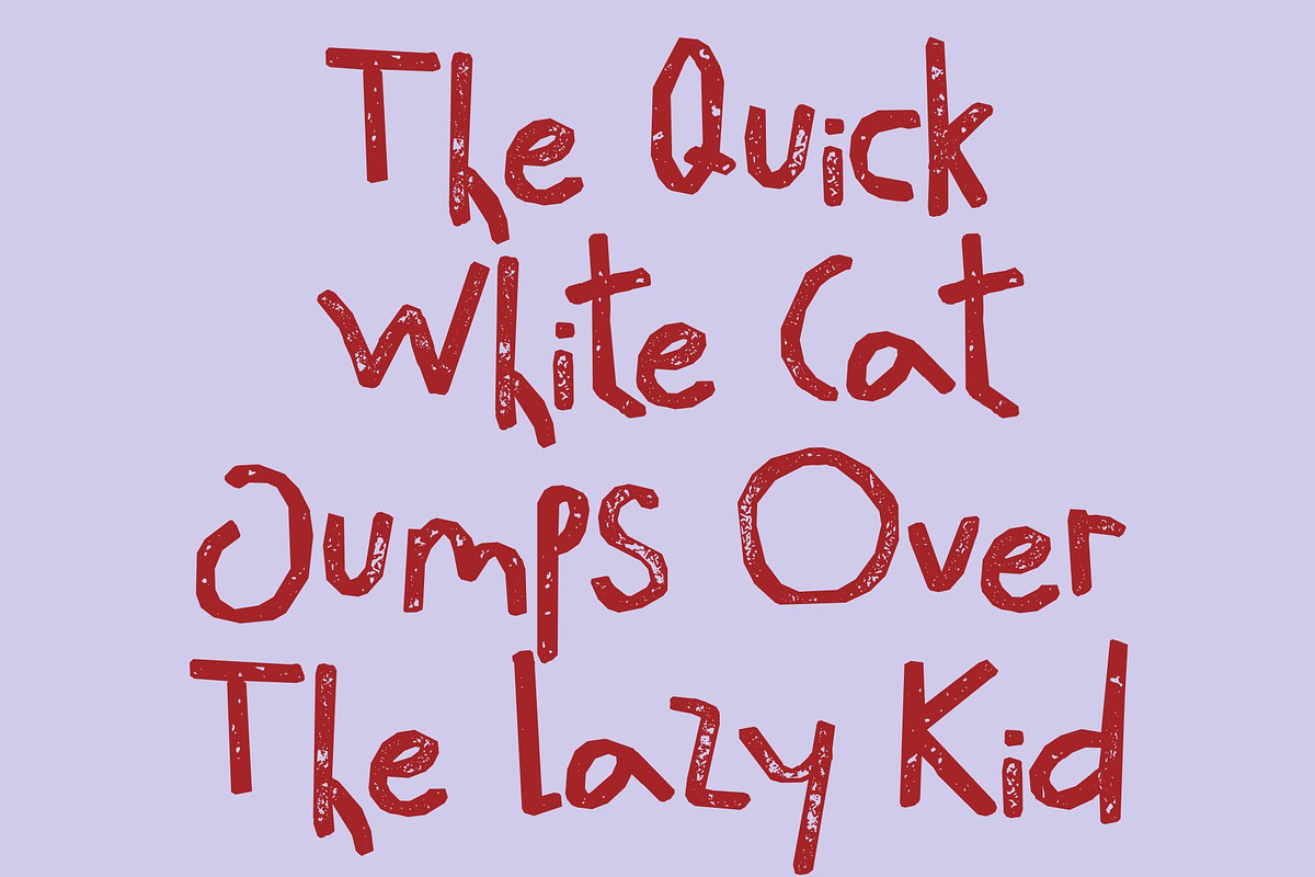 CS Miska Stamp, a Handwritten Font by Craft Supply Co. (Photo 5 of 8)