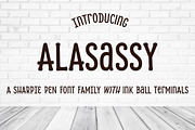Alasassy Caps Bold, a Handwritten Font by Leksen Design (Thumbnail 1 of 5)