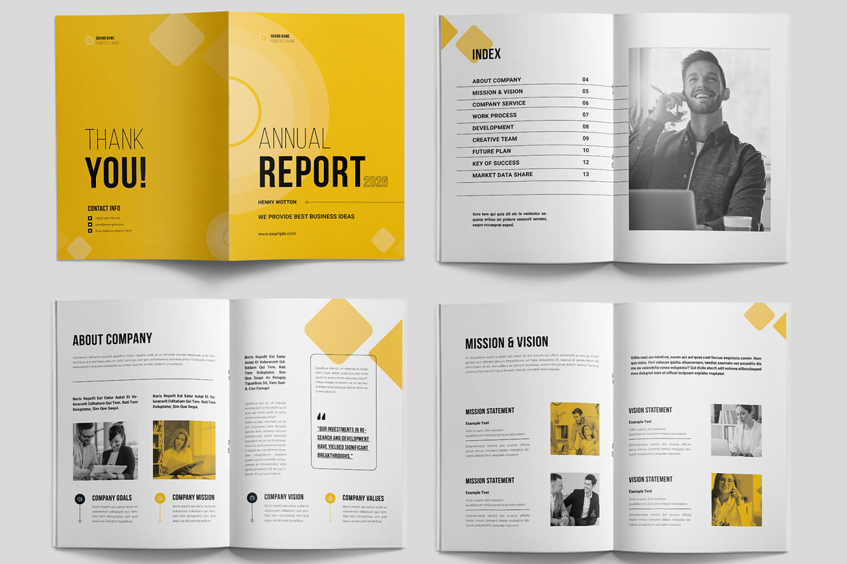 Annual Report Design, a Brochure Template by ContestDesign (Photo 2 of 3)