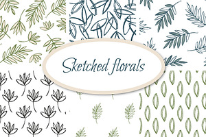 Sketched florals