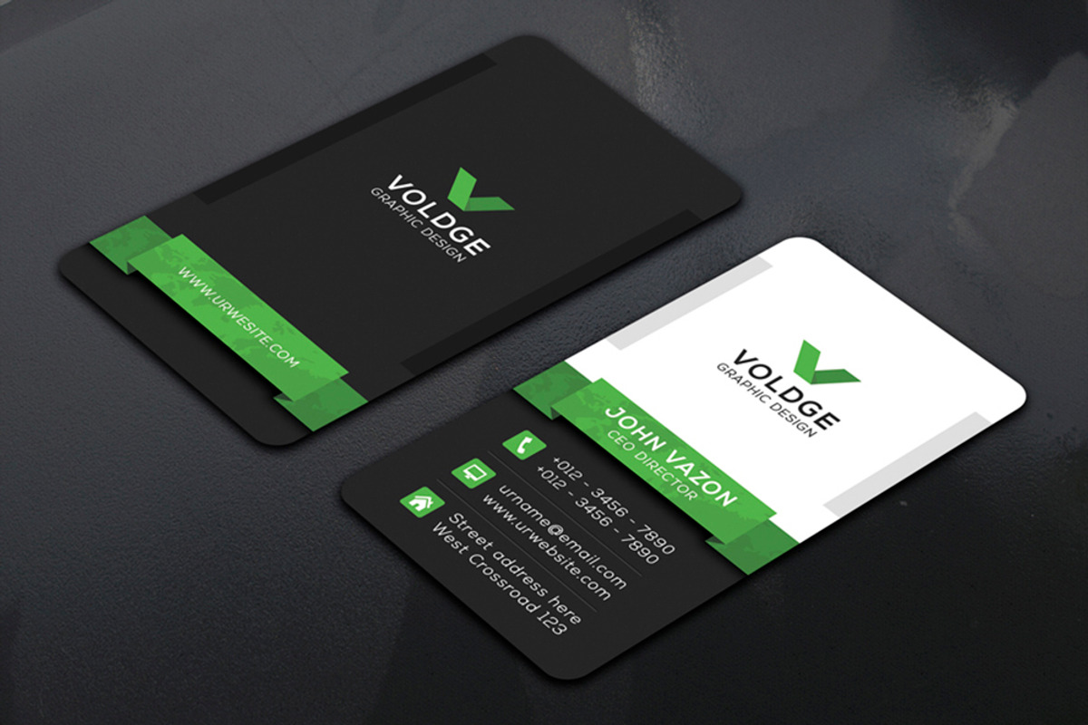 Vertical Business Card, a Business Card Template by Creative_Arts (Photo 5 of 5)