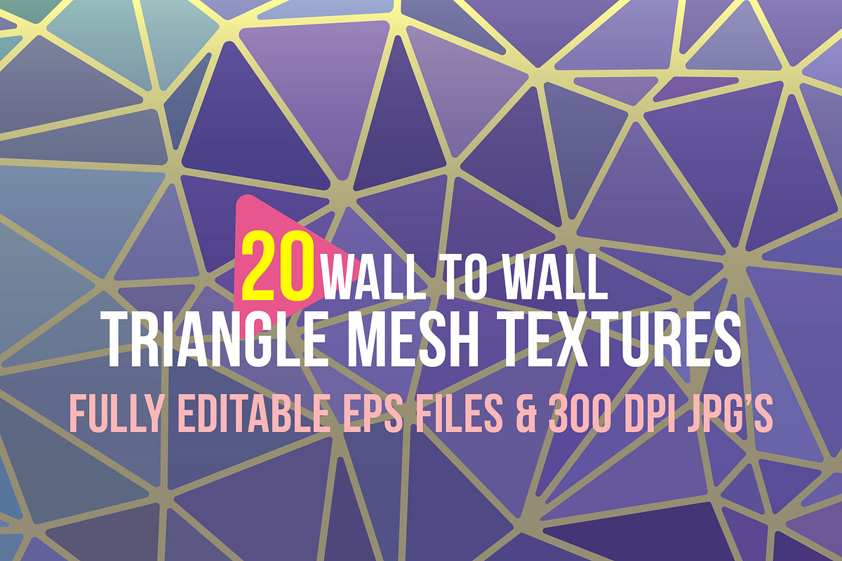Triangle Mesh Textures Pack, a Texture Graphic by fukomoku (Photo 1 of 9)