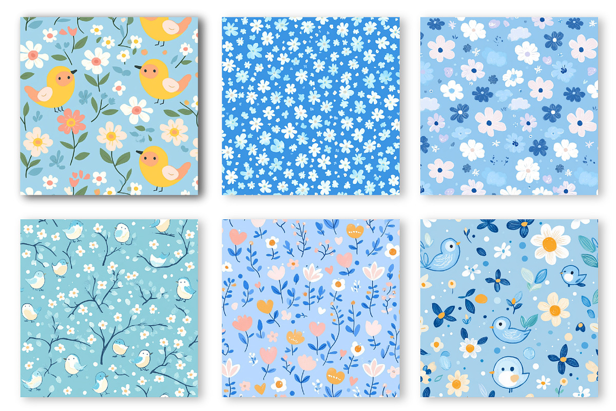 Baby Boy Digital Paper, an Illustration by SinaCreation (Photo 2 of 5)