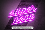 Neon Effect Mockup, a Product Mockup by Salih Kizilkaya (Thumbnail 4 of 8)