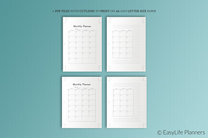 Monthly Planner 7x9 Printable