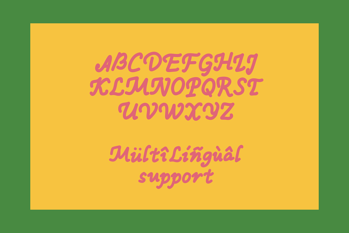 Melodic Playful & Retro Groovy Font, a Handwritten Font by Ashiya Pixel (Photo 7 of 11)
