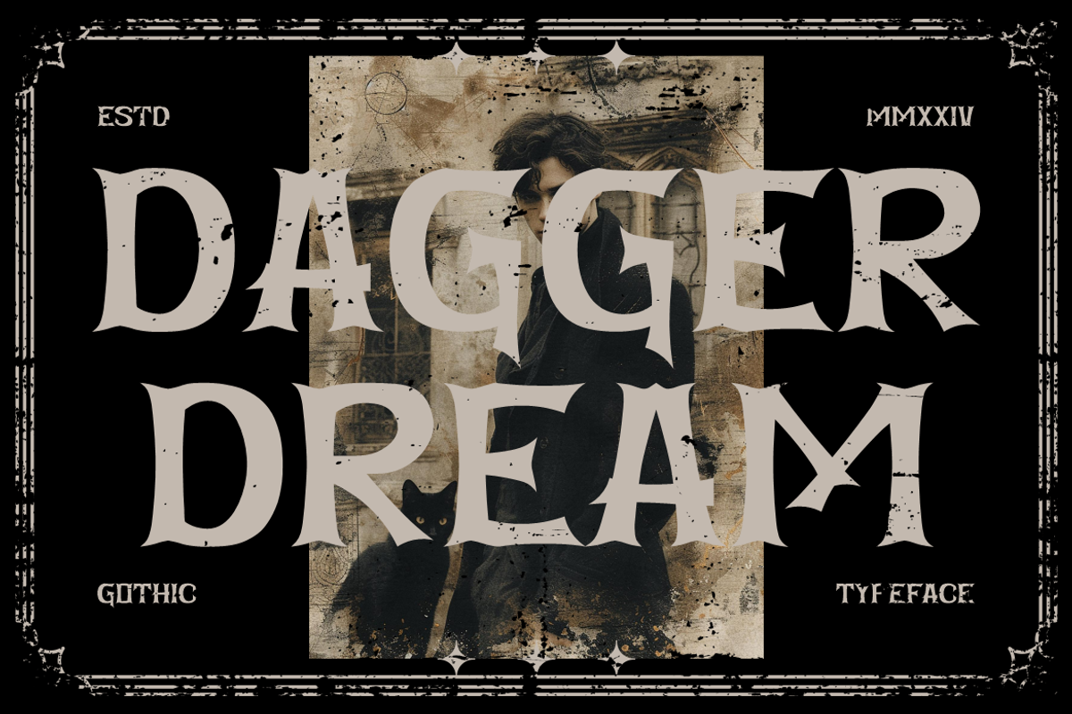 Grim Aura Dark Fantasy Blackletter, a Font by PutraCetol Studio (Photo 3 of 5)