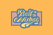 Best Wishes lettering, an Object Graphic by Guillaume Laserson (Thumbnail 2 of 5)