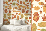 Pine cones & acorns Clipart patterns, a Seasonal Illustration by Carpet Tapete Pretzel (Thumbnail 6 of 13)