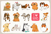 Adorable dog collection ♥ (+BONUS!), an Illustration by Zhe Vasylieva (Thumbnail 1 of 4)