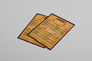 Old west style menu template, a Brochure Template by Tzochko (Thumbnail 2 of 5)