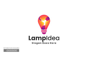 Lamp Idea Gradient Colorful Logo, a Branding & Logo Template by ivan_artnivora