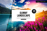 Sunny Landscape Lightroom Presets, an Action Add-On by Dikarte.Store (Thumbnail 1 of 4)