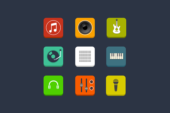 9 Music and Audio Icons preview 3