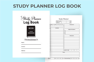 Study Planner KDP Interior Notebook