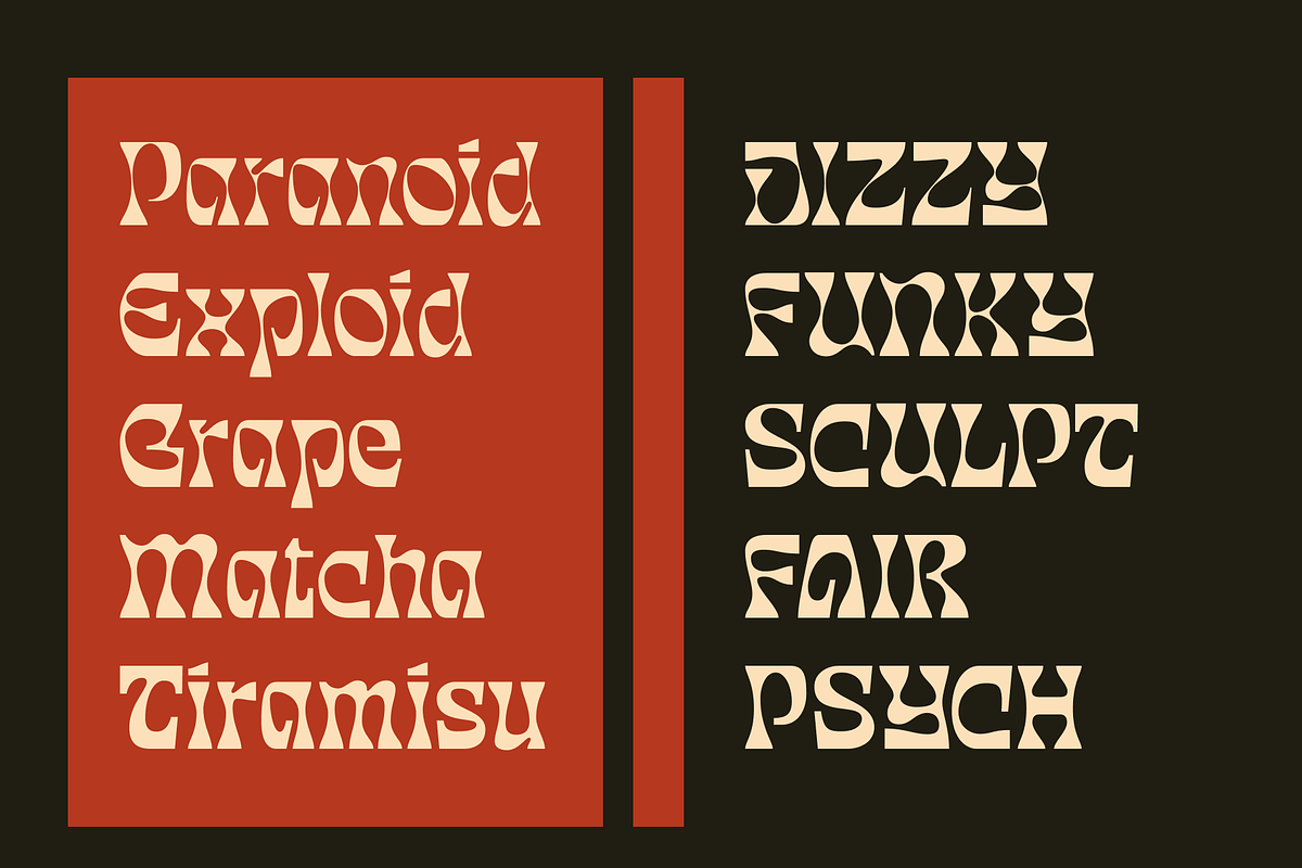 Degres - Psychedelic Display Family, a Serif Font by Holyline Design (Photo 13 of 14)