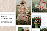 Bohemian Minimalist Email Template, an Email Template by KikiBunnyCreative (Thumbnail 1 of 7)