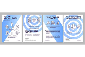 Support child mental health brochure, a Brochure Template by IMG Visuals