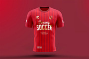 Soccer T-shirt Mock-up, a Shirt Mockup by zippypixelstudio (Thumbnail 4 of 8)