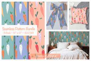Cute Spring Carrot Pattern