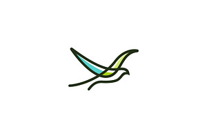 Line Art Bird Logo