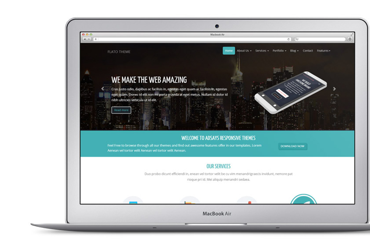 Flato Corporate & Business Theme, a Bootstrap Template by Responsive Business Theme (Photo 4 of 4)