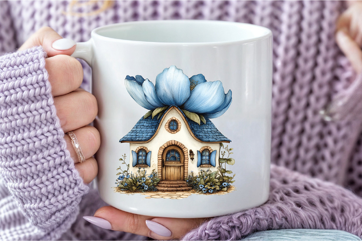 Whimsical Fairytale Cottage House, an Illustration by Libby Wishes (Photo 8 of 11)