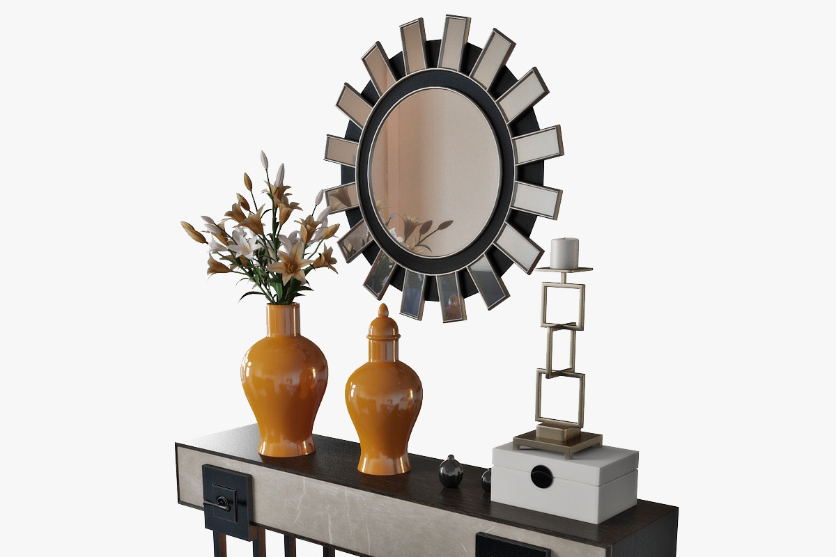 console table set, a Furniture 3D Model by 3dcruz (Photo 4 of 6)