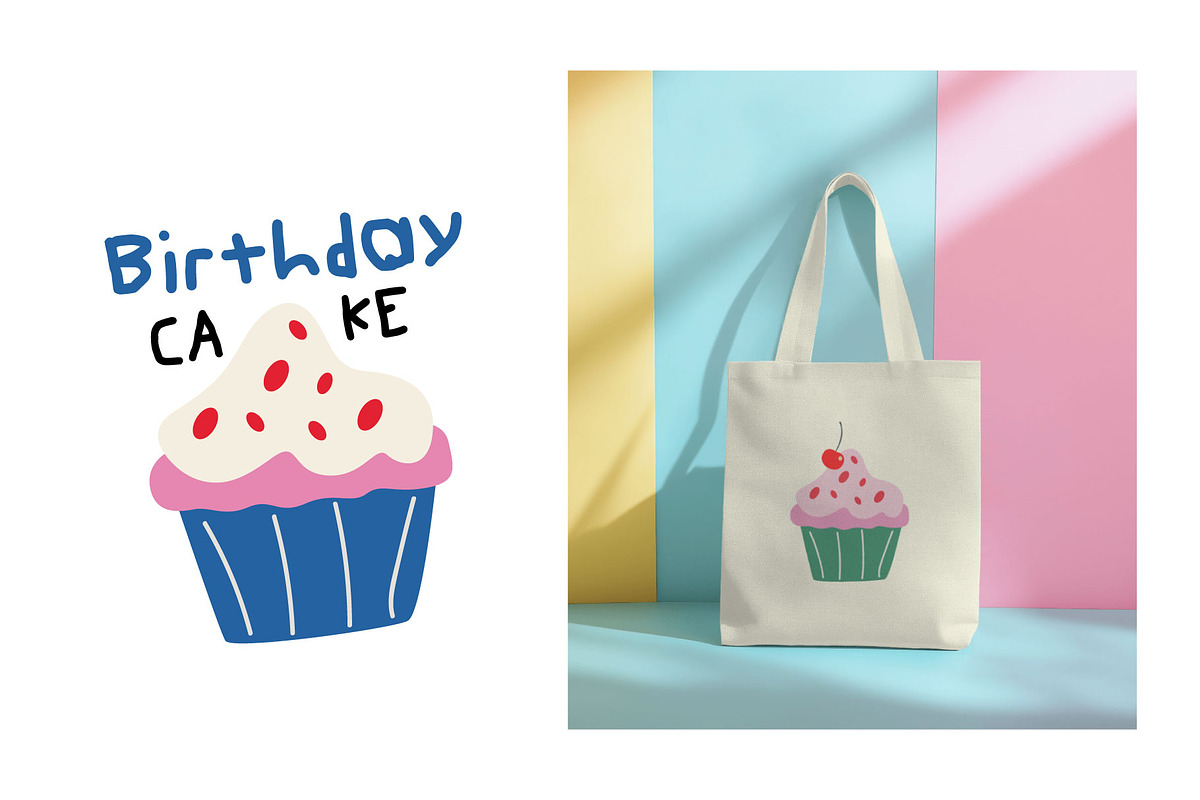 It's your Birthday bundle, a Food Illustration by Luamor (Photo 9 of 13)