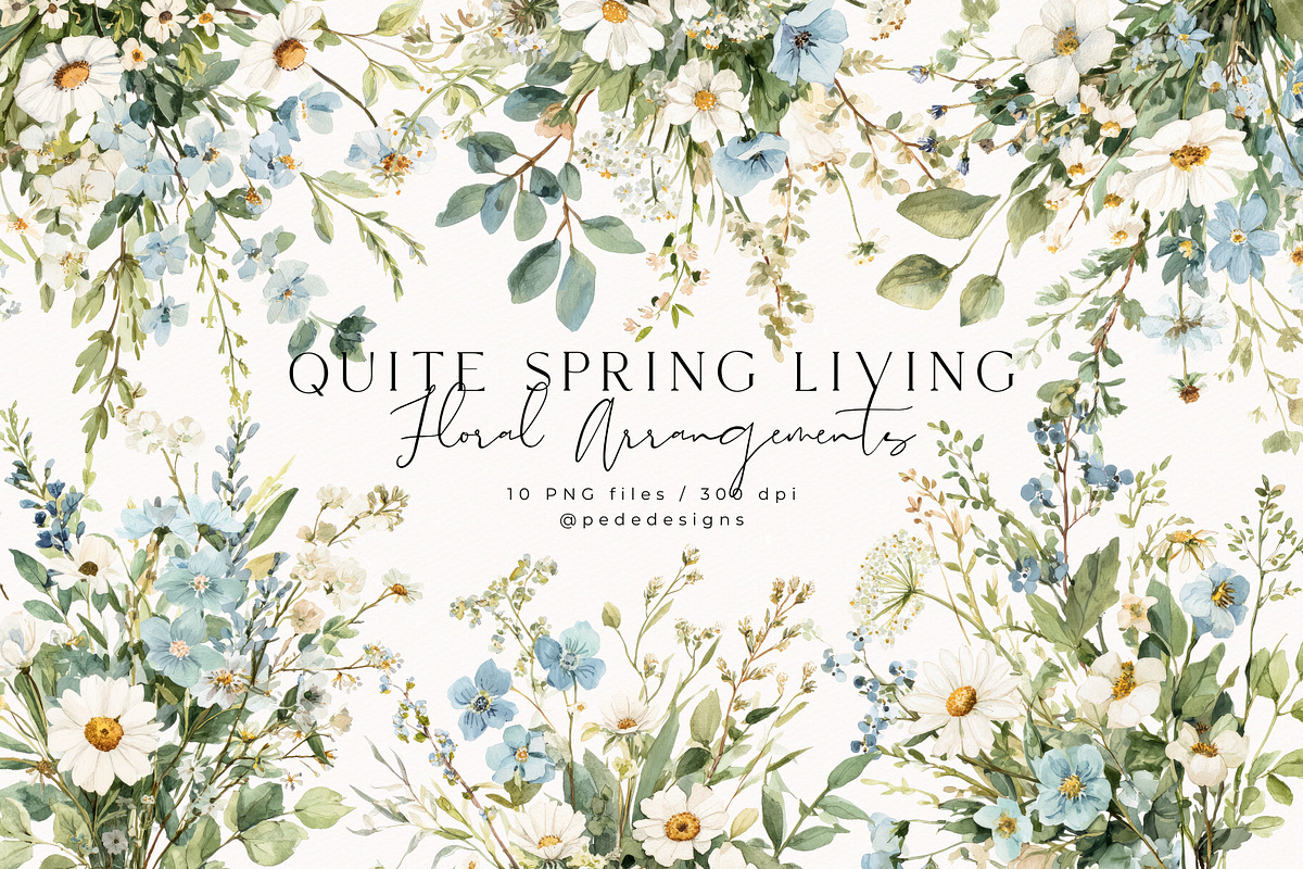 Quite Spring Living Collection, a Seasonal Illustration by PeDe Designs (Photo 11 of 27)