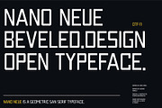 Nano Neue | Geometric San Serif, a Sans Serif Font by Beveled Design Co. (Thumbnail 5 of 10)
