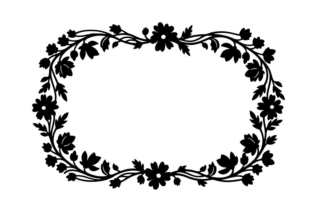 Decorative Nature Frame Silhouette, a Graphic by BIPLOB EXPERT (Photo 9 of 13)