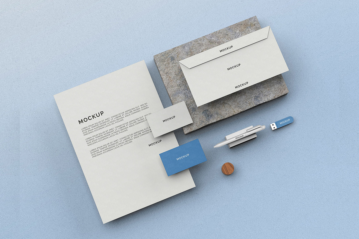 Stationery Branding Mockup, an Advertising Mockup by My Mockup