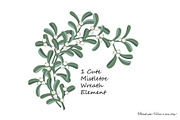 Mistletoe Wreath Illustration Set, an Object Graphic by Toltemara (Thumbnail 3 of 3)