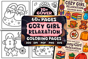 Easy Cozy Girl Relaxation Coloring, a Person Illustration by Craftsbeefy (Thumbnail 1 of 4)