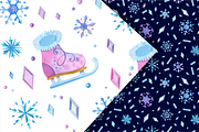 Frozen Tale Clipart & Patterns, an Illustration by Valin Malin (Thumbnail 6 of 11)