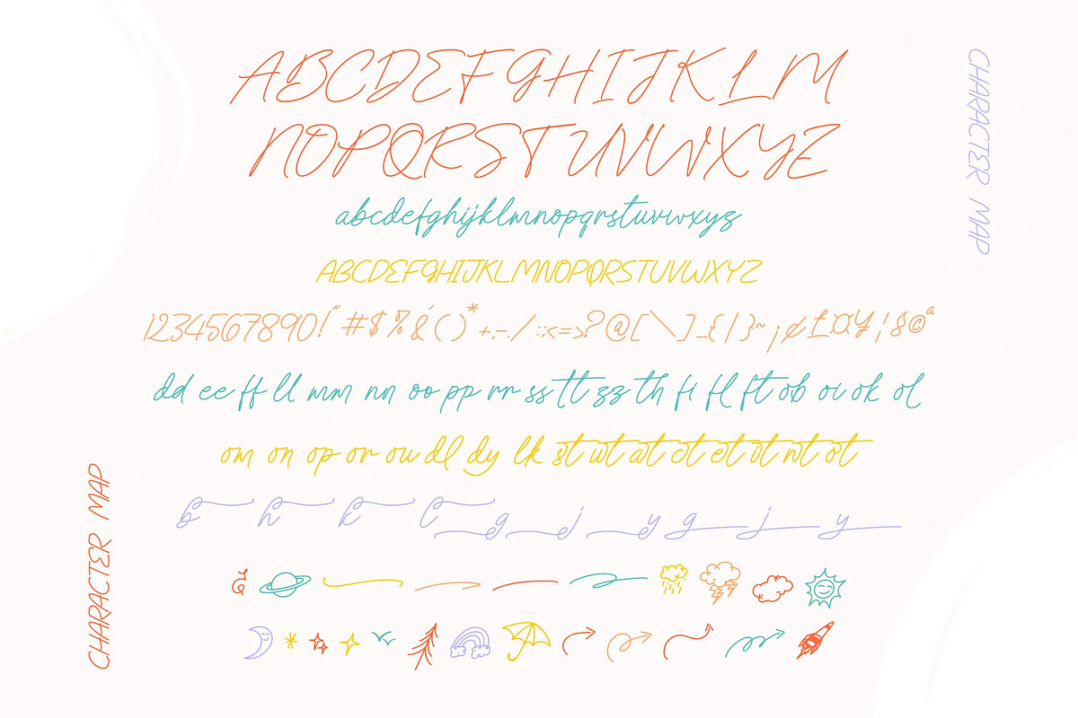 Bob Raften Gones Font Duo Monoline, a Script Font by Letterena Studios Script (Photo 8 of 10)