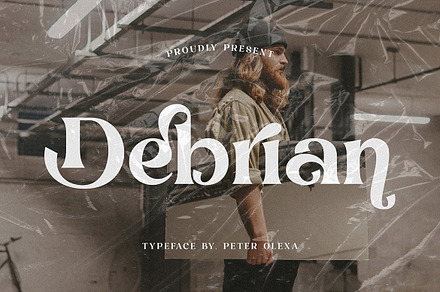 Debrian Decorative Serif, a Serif Font by Cruzine