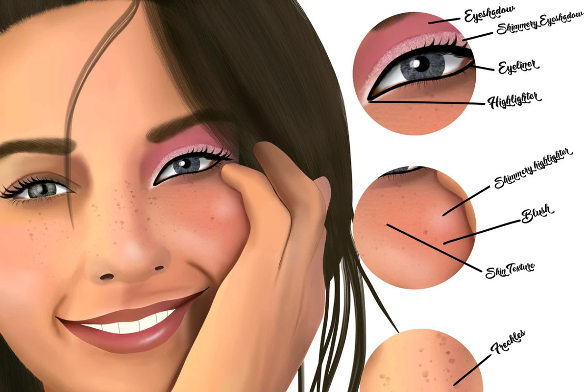 Procreate Skin & Makeup Brushes, a Brush Add-On by OneBerryCreations (Photo 2 of 5)