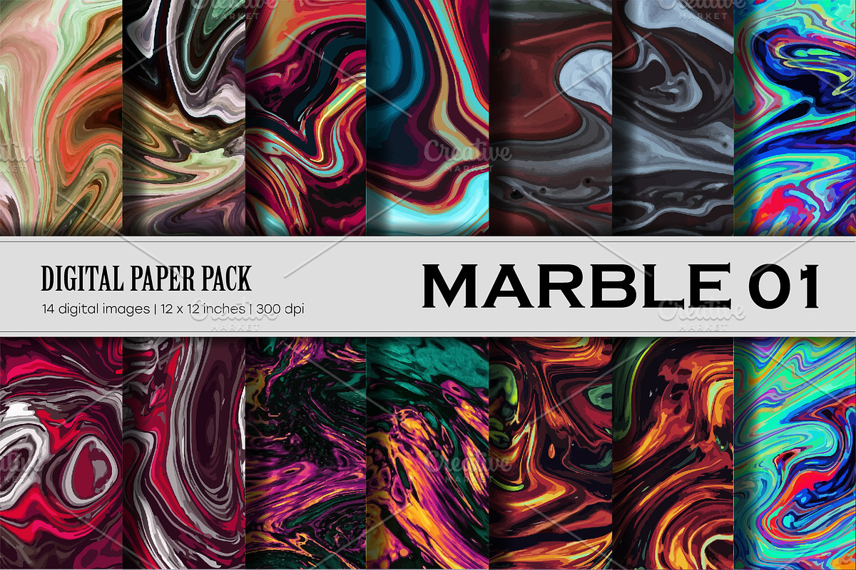 Big Bundle Digital Paper Marble., a Texture Graphic by KENO Mascots (Photo 2 of 11)