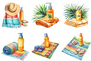 Poolside accessories Clipart Bundle, an Illustration by Pixels.Craft (Thumbnail 5 of 8)