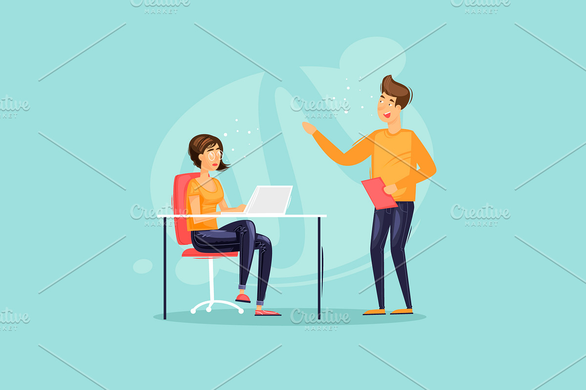 Office life., an Education Illustration by Podis (Photo 4 of 11)