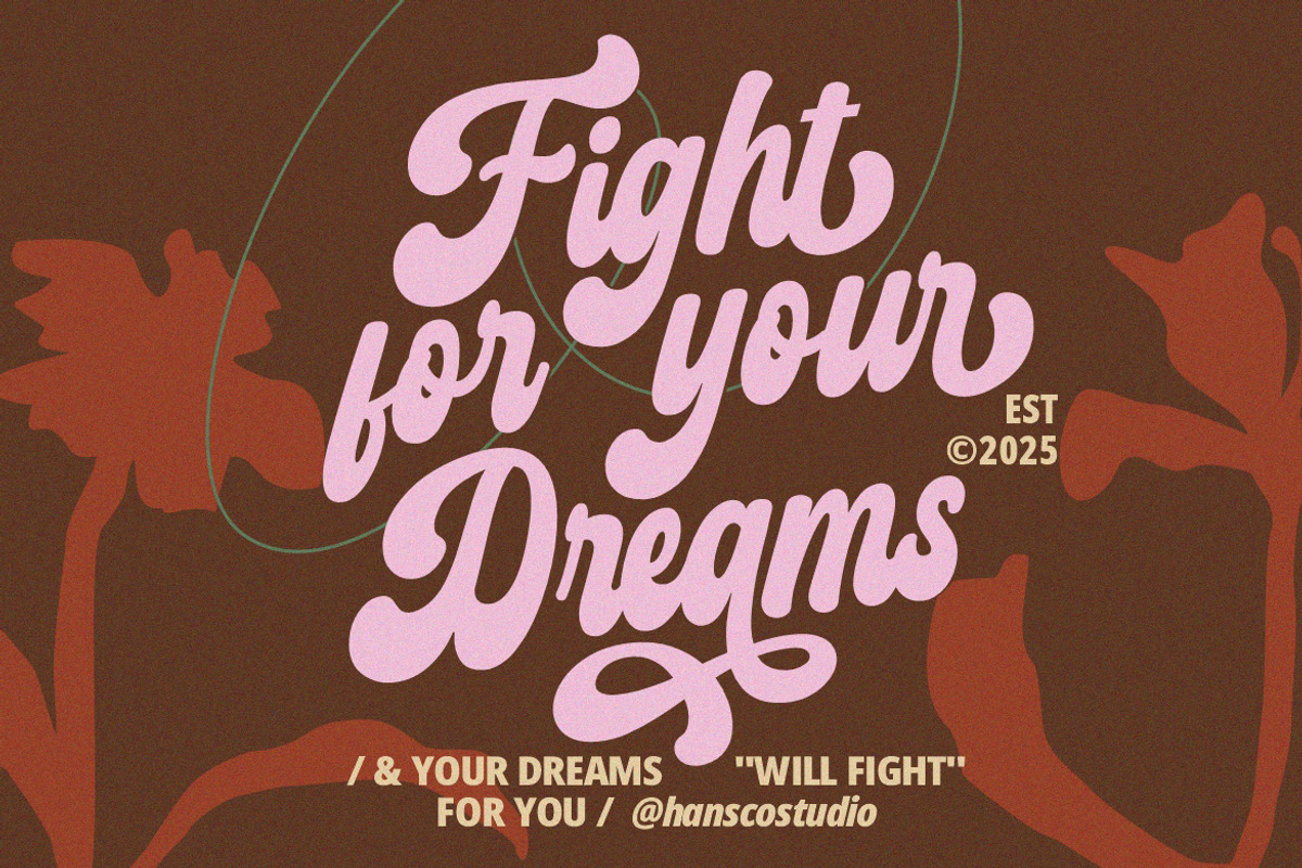 Retro Harmony Font, a Script Font by HansCo Studio (Photo 4 of 11)