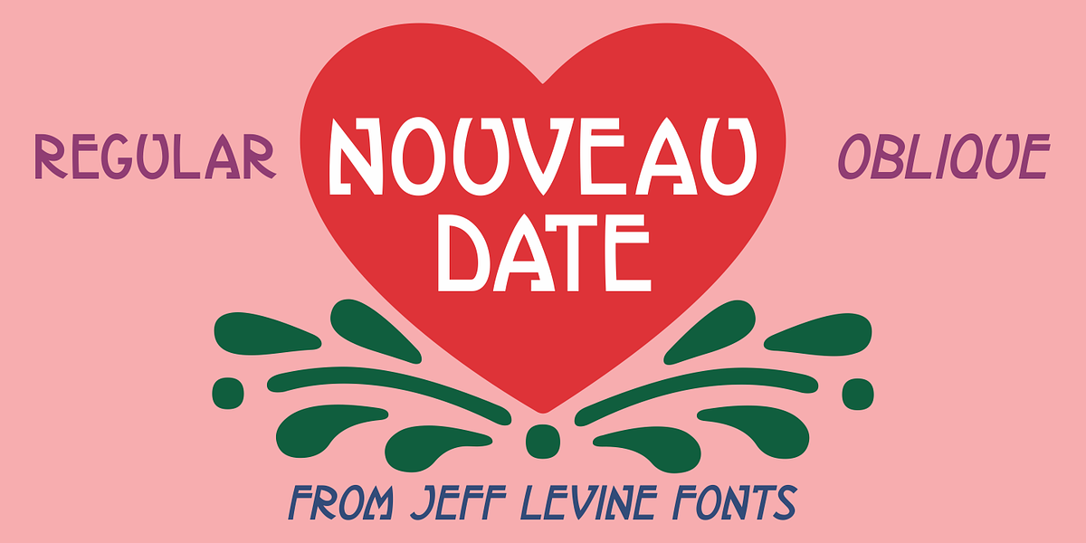 Nouveau Date JNL, a Sans Serif Font by Jeff Levine Fonts (Photo 1 of 5)